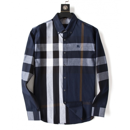 Burberry Shirts Long Sleeved For Men #923957 $34.00 USD, Wholesale Replica Burberry Shirts