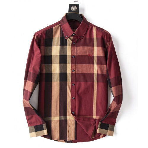 Burberry Shirts Long Sleeved For Men #923959 $34.00 USD, Wholesale Replica Burberry Shirts