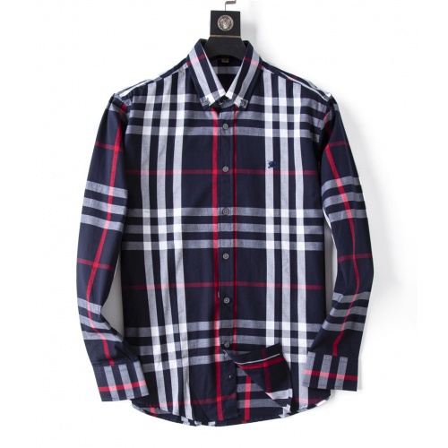 Burberry Shirts Long Sleeved For Men #923961 $34.00 USD, Wholesale Replica Burberry Shirts