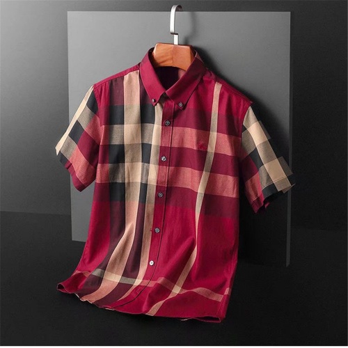 Burberry Shirts Short Sleeved For Men #924004 $32.00 USD, Wholesale Replica Burberry Shirts