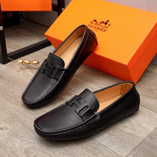 Hermes Leather Shoes For Men #926526 $64.00 USD, Wholesale Replica Hermes Leather Shoes