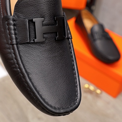 Replica Hermes Leather Shoes For Men #926526 $64.00 USD for Wholesale