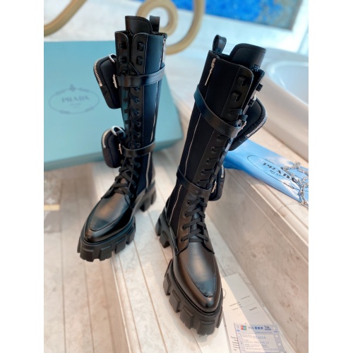 Replica Prada Boots For Women #930380 $170.00 USD for Wholesale