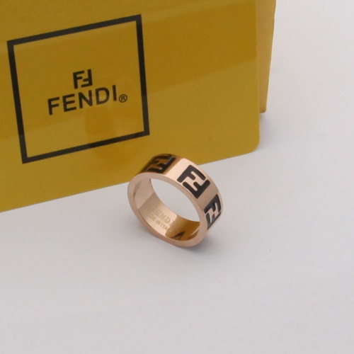 Fendi rings In Rose Gold #930454 $27.00 USD, Wholesale Replica Fendi Rings