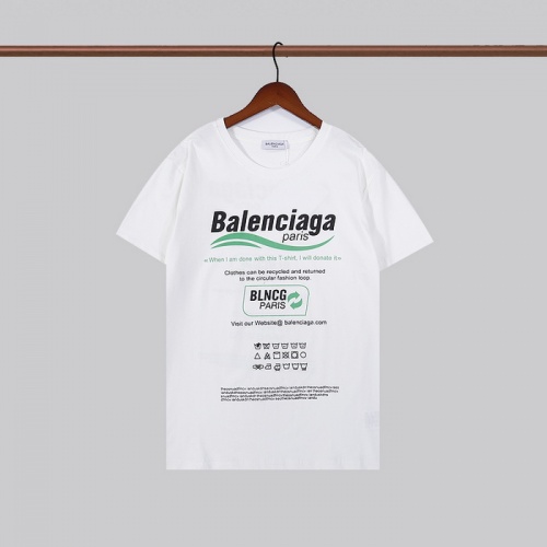 Balenciaga T-Shirts Short Sleeved For Men #933502 $27.00 USD, Wholesale Replica Balenciaga T-Shirts