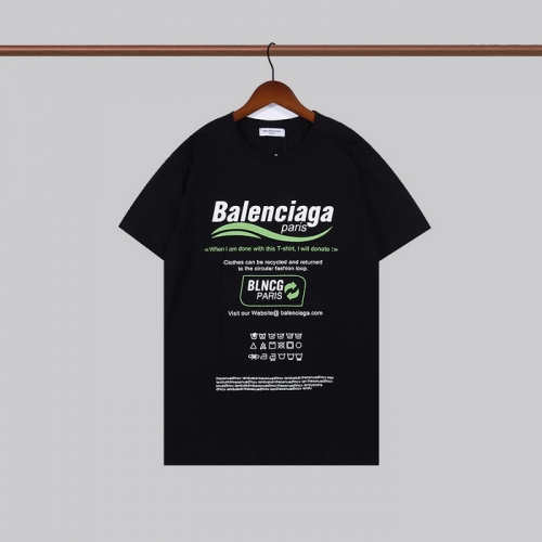 Balenciaga T-Shirts Short Sleeved For Men #933503 $27.00 USD, Wholesale Replica Balenciaga T-Shirts