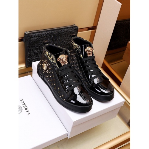 Versace High Tops Shoes For Men #936687 $82.00 USD, Wholesale Replica Versace High Tops Shoes