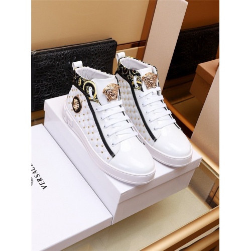 Versace High Tops Shoes For Men #936688 $82.00 USD, Wholesale Replica Versace High Tops Shoes