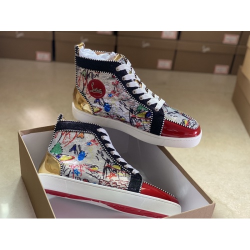 Replica Christian Louboutin High Tops Shoes For Women #940035 $115.00 USD for Wholesale