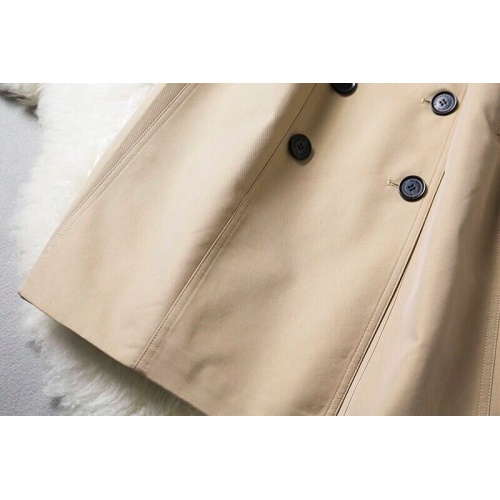 Replica Burberry Trench Coat Long Sleeved For Women #941568 $128.00 USD for Wholesale