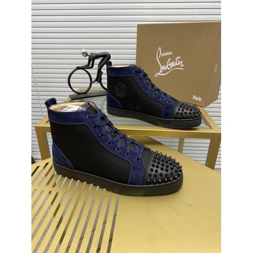 Christian Louboutin High Tops Shoes For Men #946424 $92.00 USD, Wholesale Replica Christian Louboutin High Top Shoes