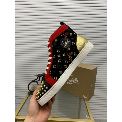 Replica Christian Louboutin High Tops Shoes For Men #946430 $98.00 USD for Wholesale