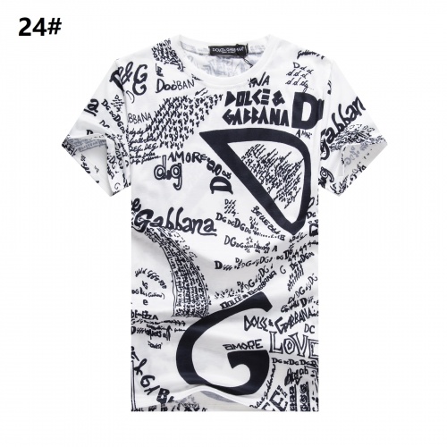 Dolce &amp; Gabbana D&amp;G T-Shirts Short Sleeved For Men #947362 $24.00 USD, Wholesale Replica Dolce &amp; Gabbana D&amp;G T-Shirts