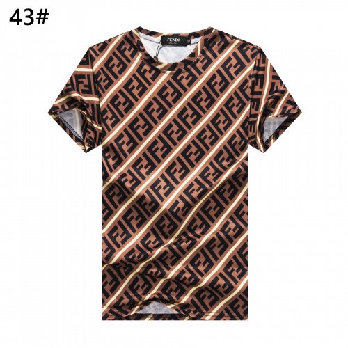 Fendi T-Shirts Short Sleeved For Men #947405 $24.00 USD, Wholesale Replica Fendi T-Shirts