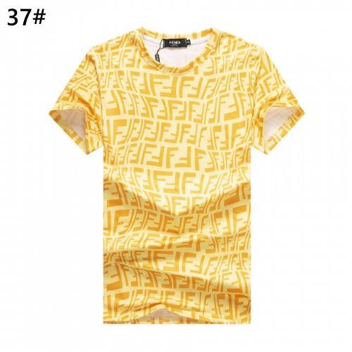 Fendi T-Shirts Short Sleeved For Men #947409 $24.00 USD, Wholesale Replica Fendi T-Shirts