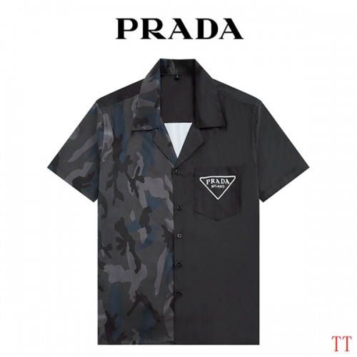 Prada Shirts Short Sleeved For Men #948039 $36.00 USD, Wholesale Replica Prada Shirts