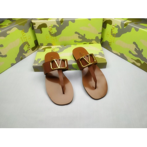 Replica Valentino Slippers For Women #949727 $41.00 USD for Wholesale