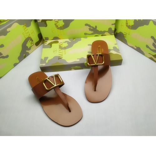 Replica Valentino Slippers For Women #949727 $41.00 USD for Wholesale