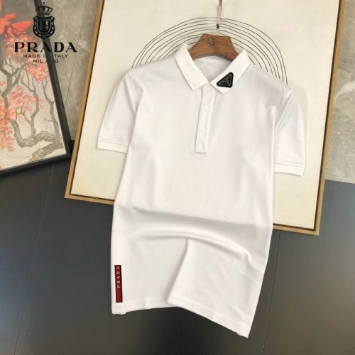 Prada T-Shirts Short Sleeved For Men #950140 $29.00 USD, Wholesale Replica Prada T-Shirts