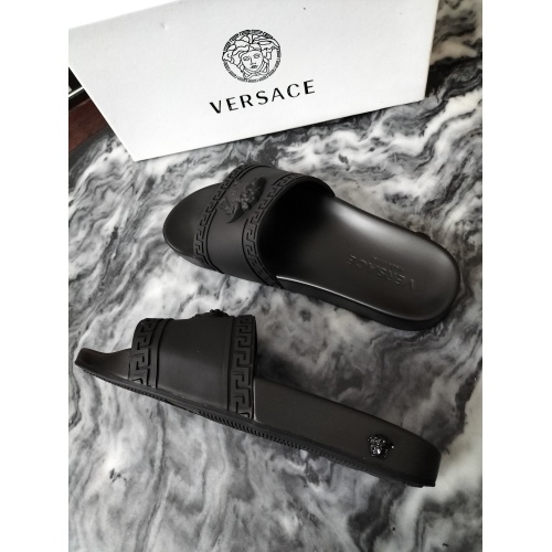 Replica Versace Slippers For Men #950751 $42.00 USD for Wholesale