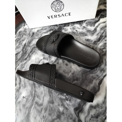 Replica Versace Slippers For Men #950751 $42.00 USD for Wholesale