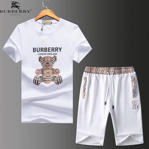 Burberry Tracksuits Short Sleeved For Men #954365 $64.00 USD, Wholesale Replica Burberry Tracksuits