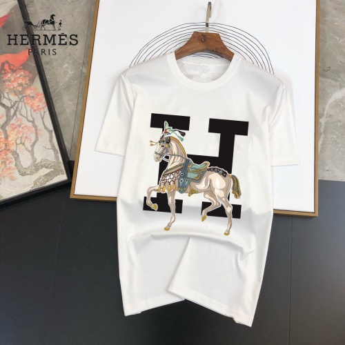 Hermes T-Shirts Short Sleeved For Men #955280 $25.00 USD, Wholesale Replica Hermes T-Shirts