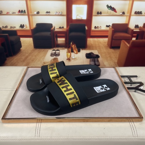 Off-White Slippers For Men #956182 $42.00 USD, Wholesale Replica Off-White Slippers