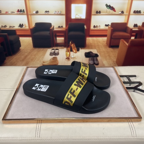 Replica Off-White Slippers For Men #956182 $42.00 USD for Wholesale