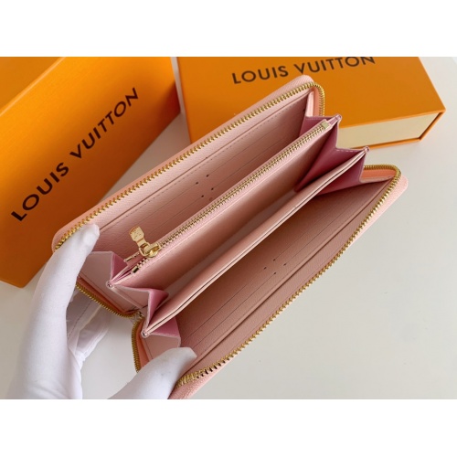 Replica Louis Vuitton LV Wallets In Pink For Women #958518 $34.00 USD for Wholesale