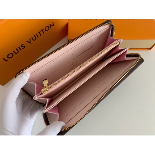 Replica Louis Vuitton LV Wallets In Pink For Women #958522 $34.00 USD for Wholesale