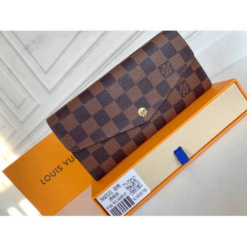 Louis Vuitton LV Wallets In Coffee For Women #958526 $36.00 USD, Wholesale Replica Louis Vuitton LV Wallets