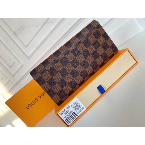 Replica Louis Vuitton LV Wallets In Coffee For Women #958526 $36.00 USD for Wholesale