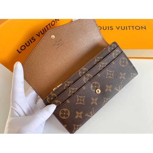 Replica Louis Vuitton LV Wallets In Coffee For Women #958527 $36.00 USD for Wholesale