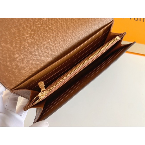 Replica Louis Vuitton LV Wallets In Coffee For Women #958527 $36.00 USD for Wholesale