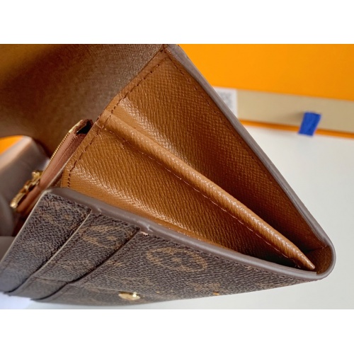 Replica Louis Vuitton LV Wallets In Coffee For Women #958527 $36.00 USD for Wholesale