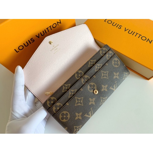 Replica Louis Vuitton LV Wallets In Pink For Women #958529 $36.00 USD for Wholesale