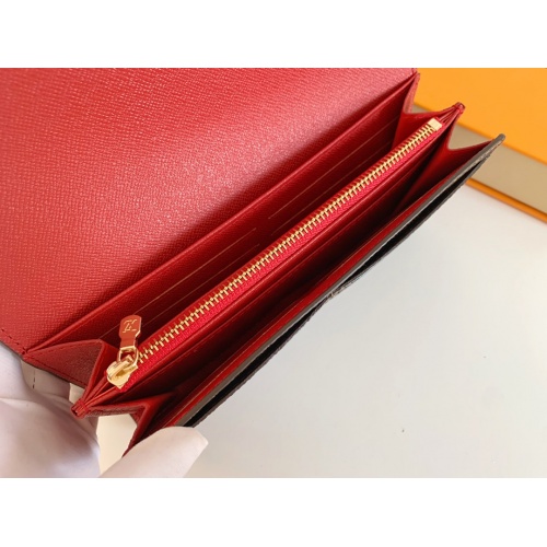 Replica Louis Vuitton LV Wallets In Red For Women #958530 $36.00 USD for Wholesale