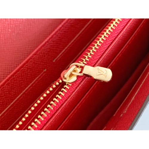 Replica Louis Vuitton LV Wallets In Red For Women #958530 $36.00 USD for Wholesale