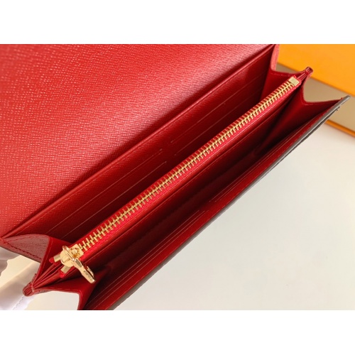 Replica Louis Vuitton LV Wallets In Red For Women #958535 $36.00 USD for Wholesale