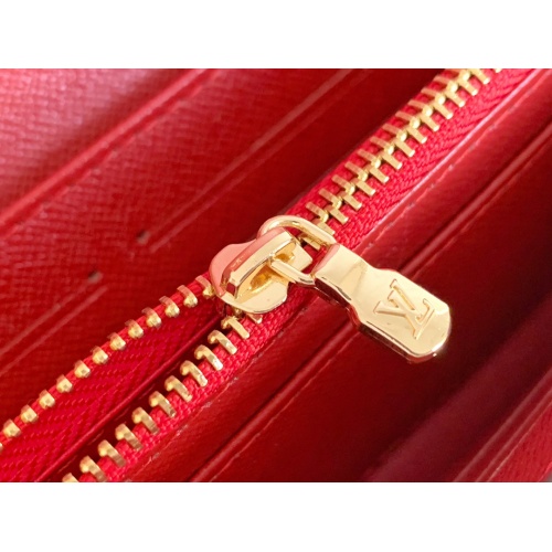 Replica Louis Vuitton LV Wallets In Red For Women #958535 $36.00 USD for Wholesale