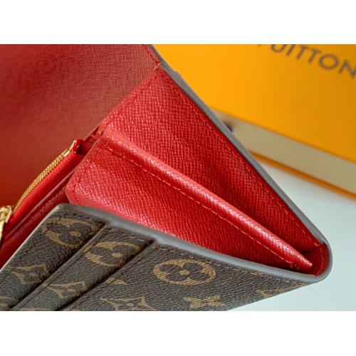 Replica Louis Vuitton LV Wallets In Red For Women #958535 $36.00 USD for Wholesale