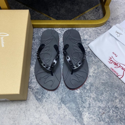 Christian Louboutin CL Slippers For Men #959199 $42.00 USD, Wholesale Replica Christian Louboutin CL Slippers