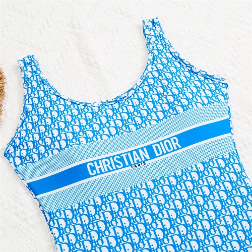 Replica Christian Dior Bathing Suits Sleeveless For Women #960607 $29.00 USD for Wholesale