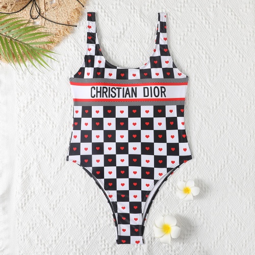 Christian Dior Bathing Suits Sleeveless For Women #960612 $29.00 USD, Wholesale Replica Christian Dior Bathing Suits