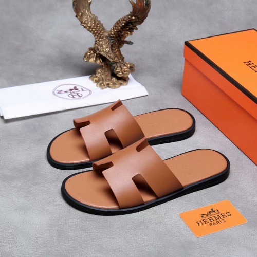 Replica Hermes Slippers For Men #961125 $40.00 USD for Wholesale