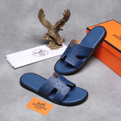 Replica Hermes Slippers For Men #961134 $41.00 USD for Wholesale