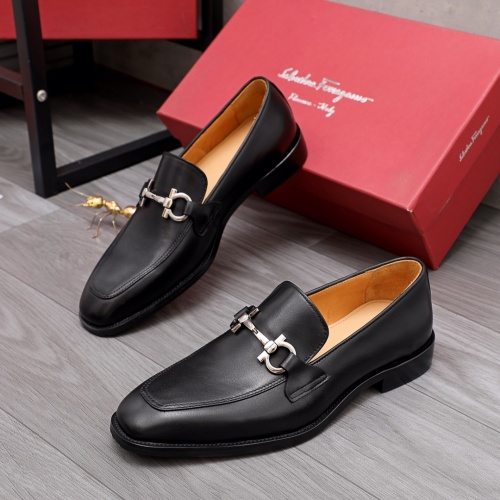 Salvatore Ferragamo Leather Shoes For Men #961295 $82.00 USD, Wholesale Replica Salvatore Ferragamo Leather Shoes