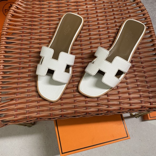 Replica Hermes Slippers For Women #961621 $52.00 USD for Wholesale