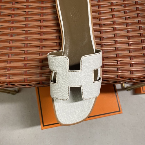 Replica Hermes Slippers For Women #961621 $52.00 USD for Wholesale